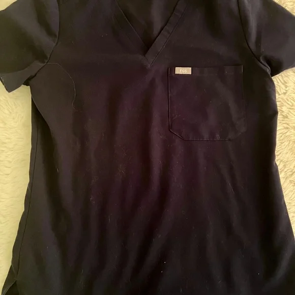 FIGS Catarina Scrub Top - Small Navy - Picture 6 of 7